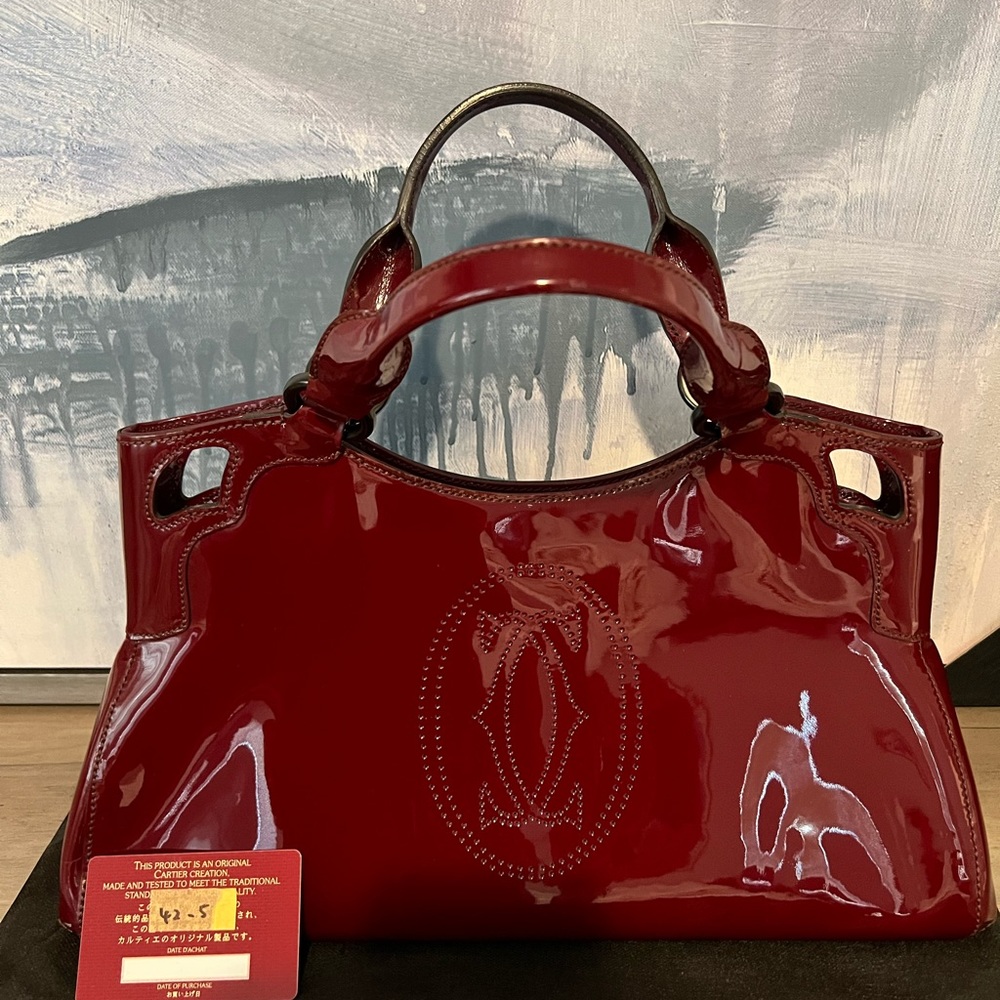 COPY - Cartier Marcello Red Patent Leather